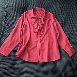 Aconiya Ruffled Shirt - XL